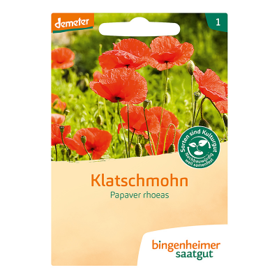 Saatgut Klatschmohn Papaver rhoeas (1-3m²)