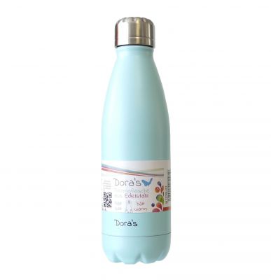 Edelstahl Thermoflasche hellblau 500 ml