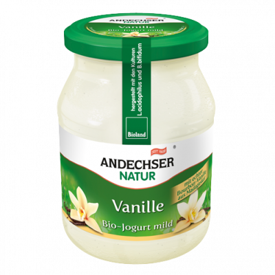 Joghurt Vanille mild im Glas (500gr)