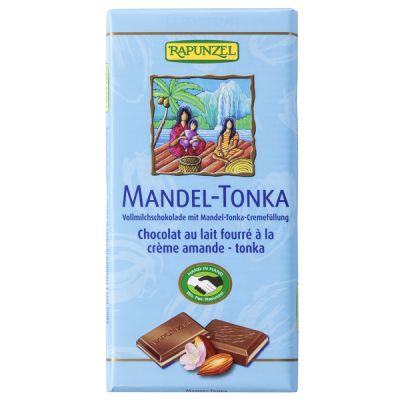 Vollmilchschokolade Mandel-Tonka-Füllung (100gr)