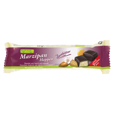 Glücksstücke Marzipan & Schoko Zartbitter (50g)