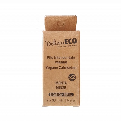 ricarica filo interdentale vegano fibra di mais menta (2pz)