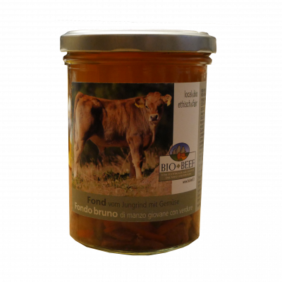fondo bruno di manzo giovane con verdure (400g)