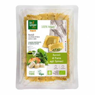 Ravioli al farro agli spinaci (250gr)